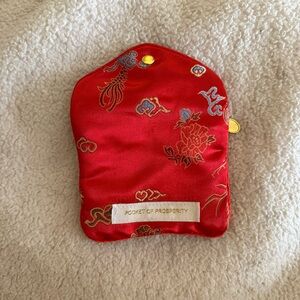 Red Silk Pocket of Prosperity Pouch